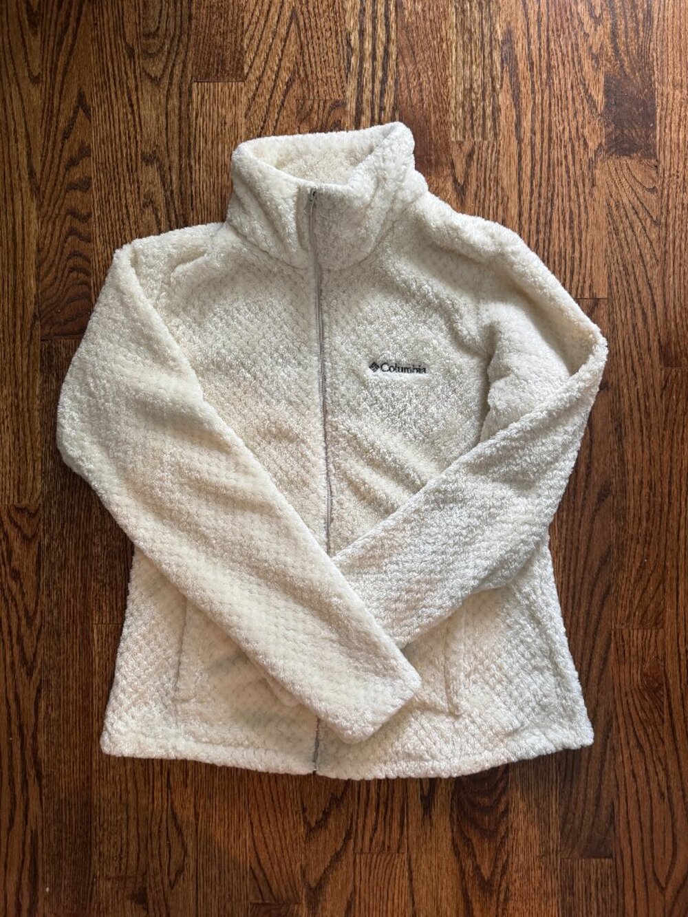 Columbia Fire Side Sherpa Full Zip Fleece Jacket Chalk Cream Women's [M]